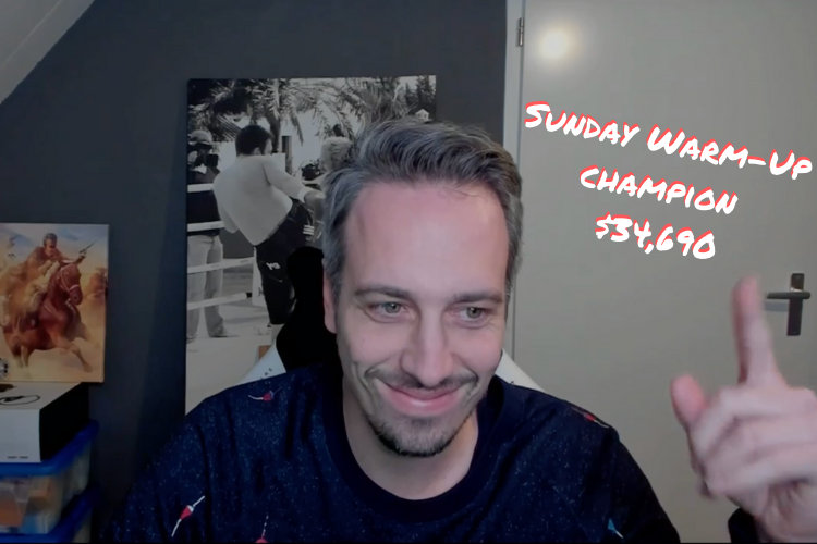 Sunday Warm-Up champion - $34K