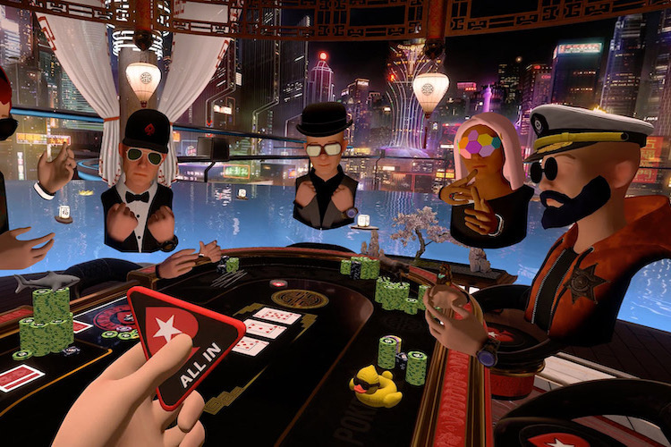 Casino virtual reality game